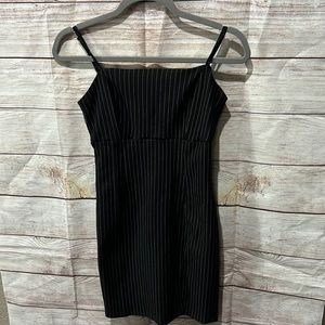 Forever 21 woman’s medium block white pin stripe spaghetti strap dress